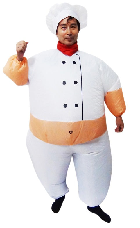 CHEF Fancy Dress Inflatable Suit -Fan Operated Costume