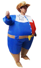 Load image into Gallery viewer, SHERIFF Fancy Dress Inflatable Suit -Fan Operated Costume
